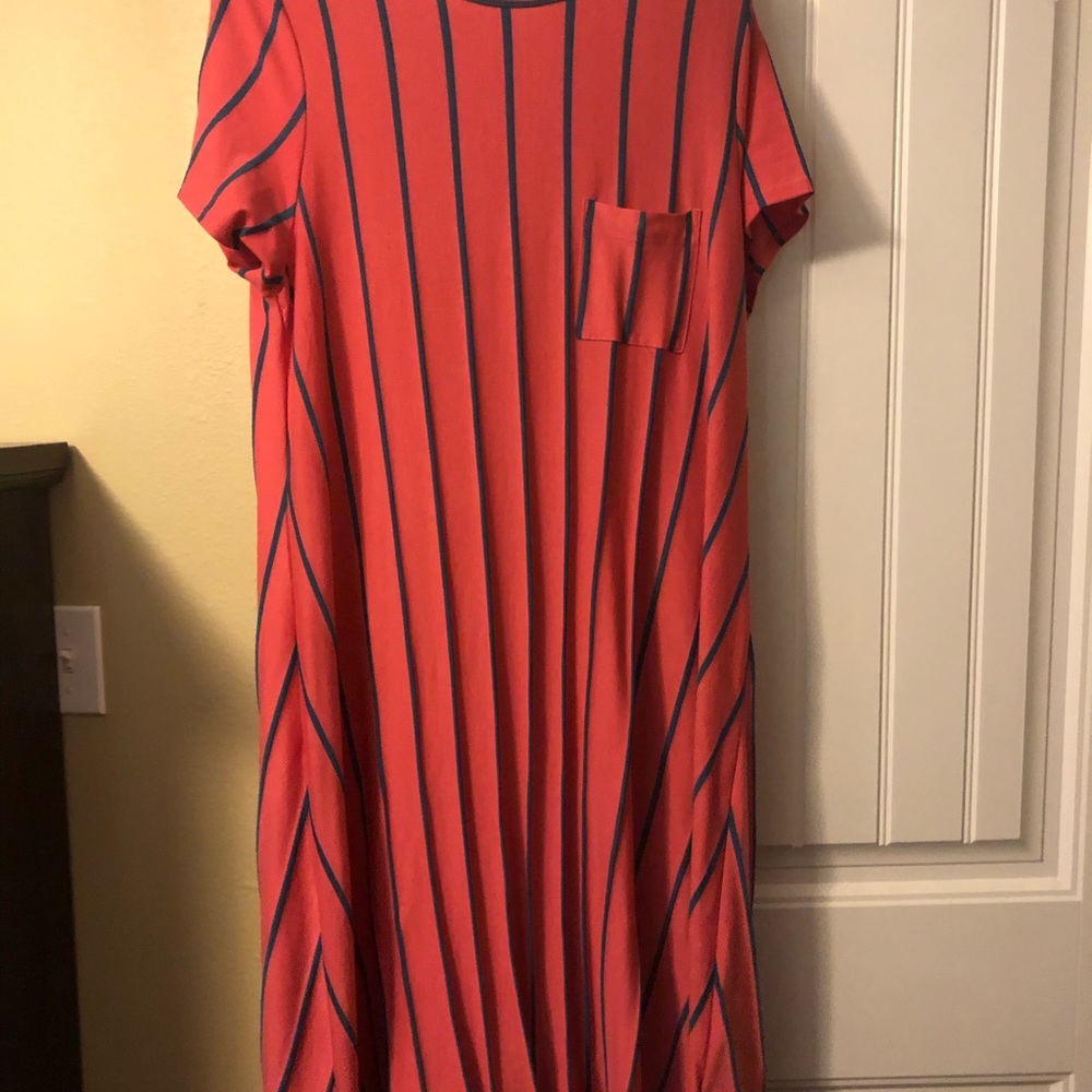 LuLaRoe XL Pinstripe Carly. *Major Unicorn*